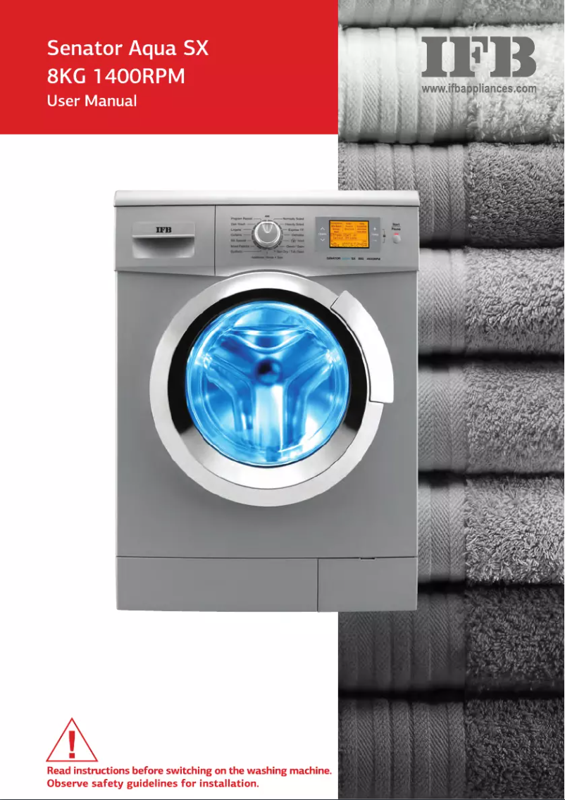Image de la première page du manuel de l'appareil Senator Aqua SX