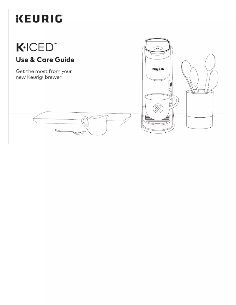 Page 1 de la notice Manuel utilisateur Keurig K-ICED