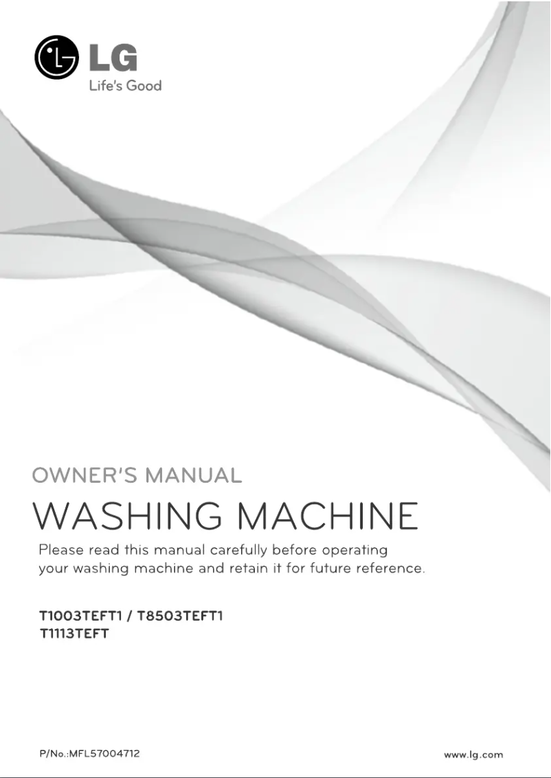 Page 1 de la notice Manuel utilisateur LG T1113TEFT