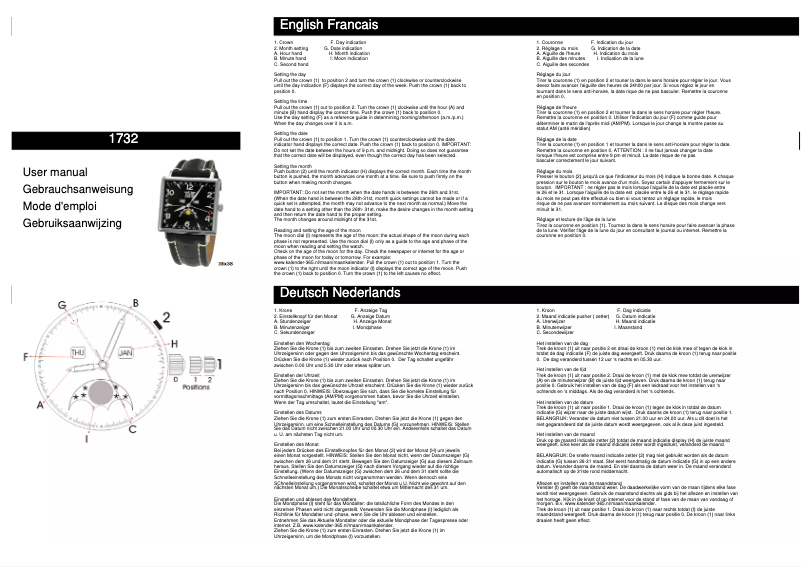 Page n°1 - Manuel utilisateur Davis 1732