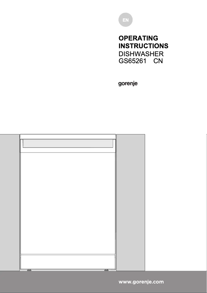 Page 1 de la notice Manuel utilisateur Gorenje GS65261XCN