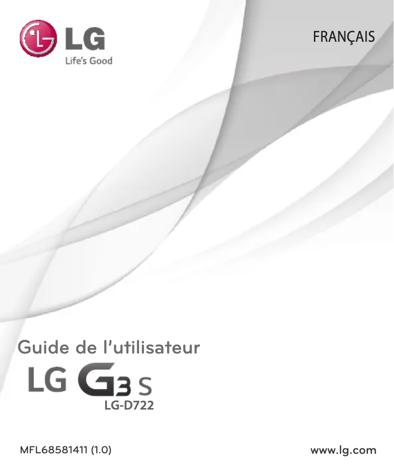 Page n°1 - Manuel utilisateur LG D722