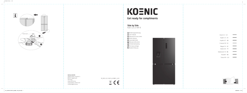 Page n°1 - Manuel utilisateur Koenic KDD 121 D NF B
