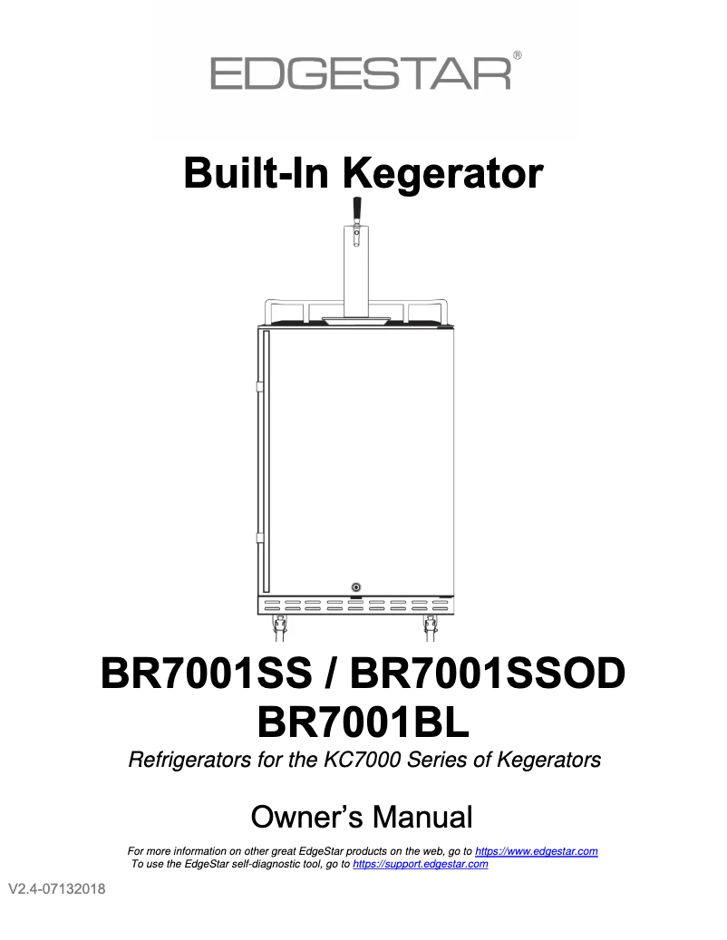 Image de la première page du manuel de l'appareil BR7001BL