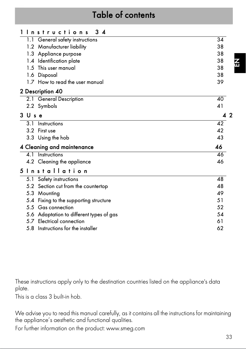 Page n°1 - Mode d'emploi Smeg SR775BS
