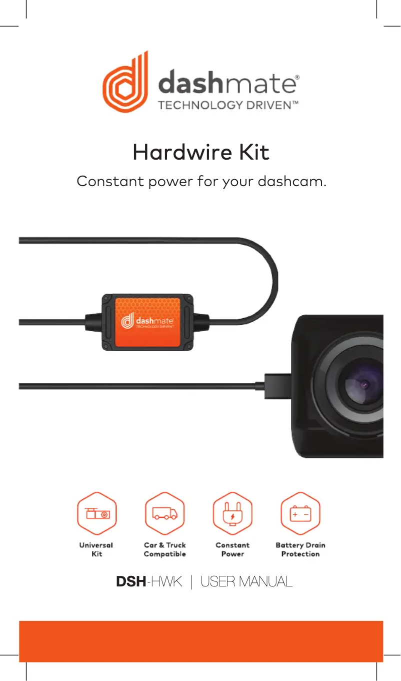 Image de la première page du manuel de l'appareil DSH-HWK