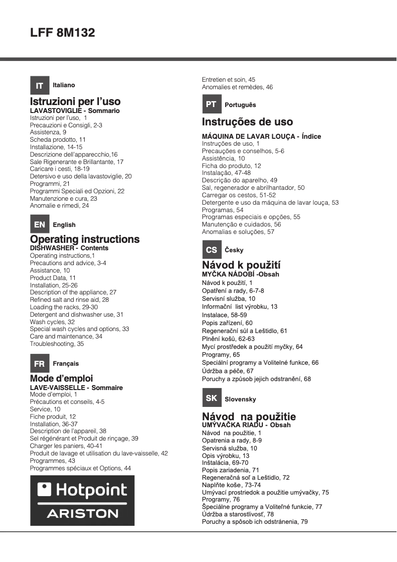 Image de la première page du manuel de l'appareil LFF 8M132 IX EU