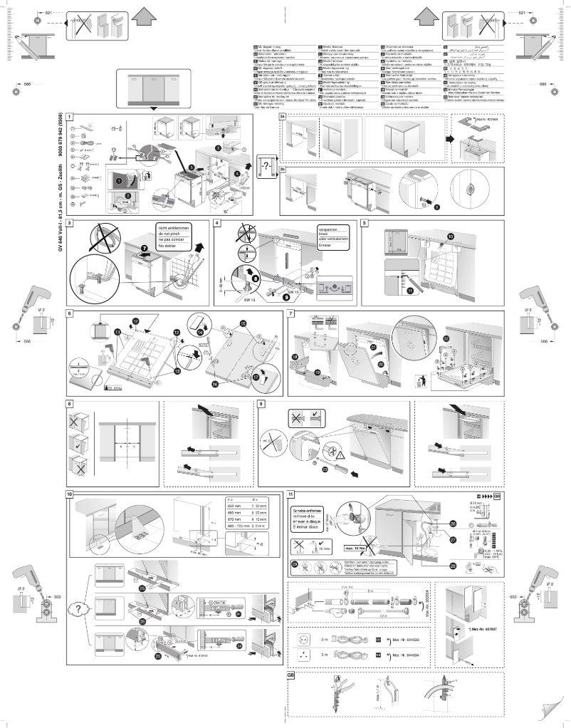 Page 1 de la notice Guide d'installation Siemens SN678X02TE