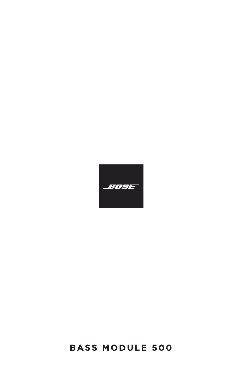 Image de la première page du manuel de l'appareil Bass Module 500