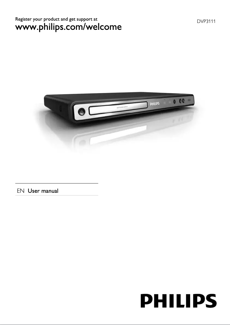 Página 1 del manual Manual de usuario Philips DVP3111