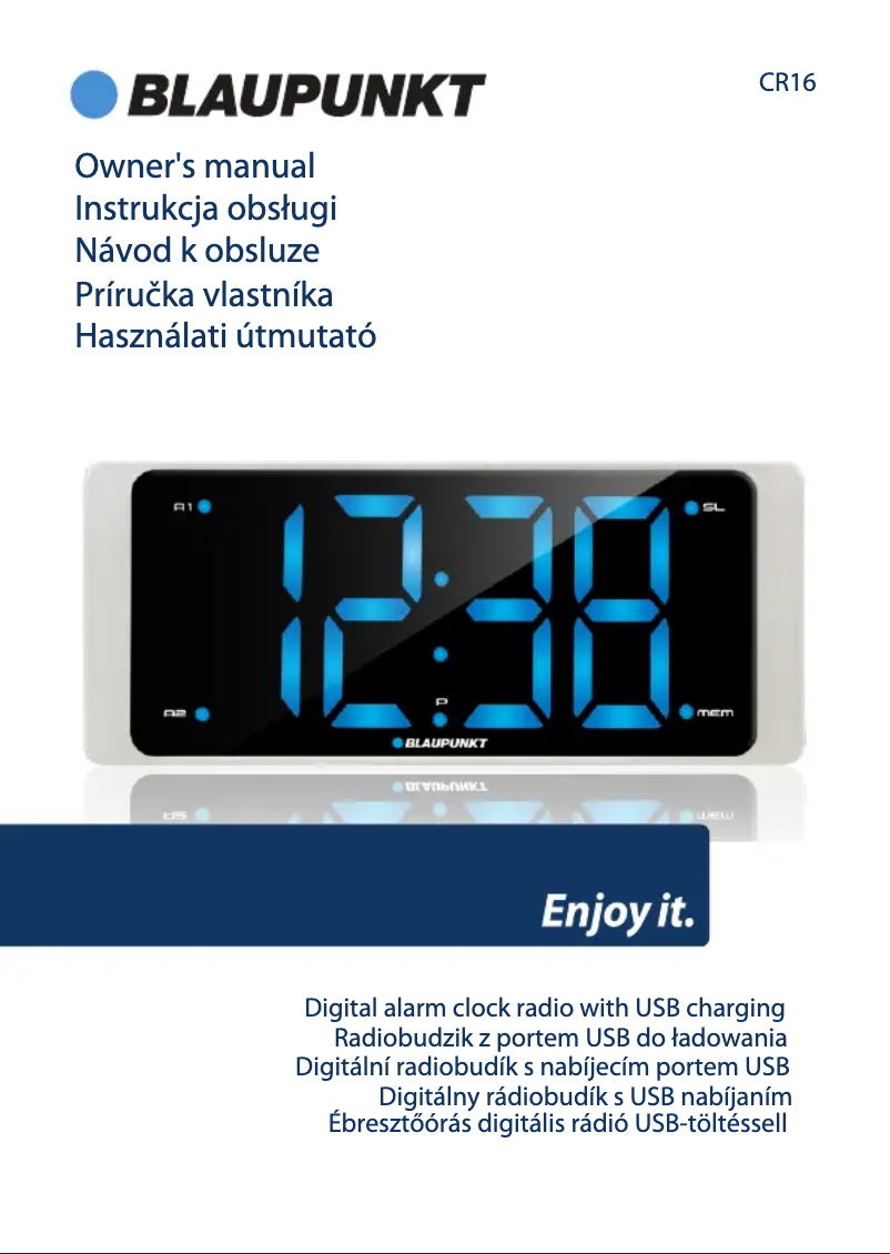 Page n°1 - Manuel utilisateur Blaupunkt CR16