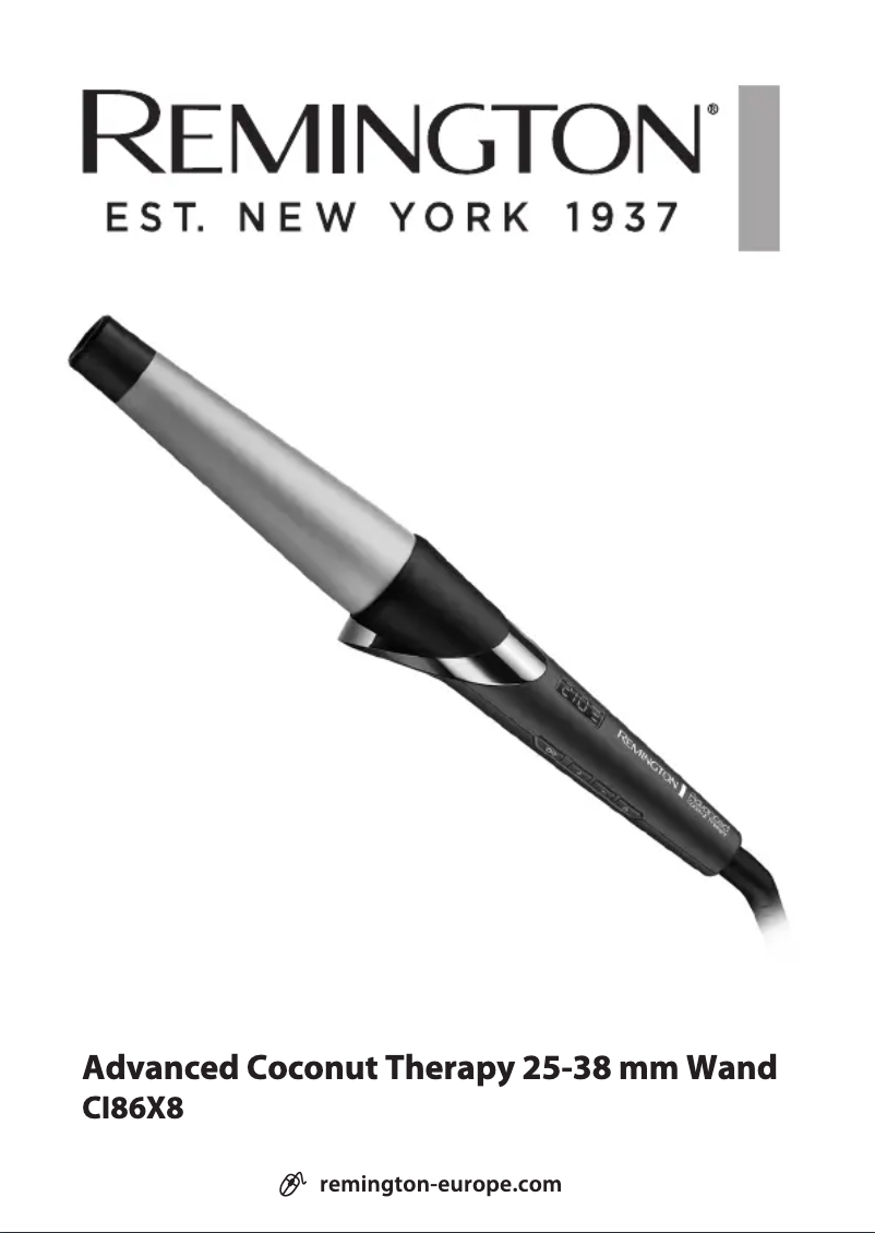 Page 1 de la notice Manuel utilisateur Remington Advanced Coconut Therapy CI86X8