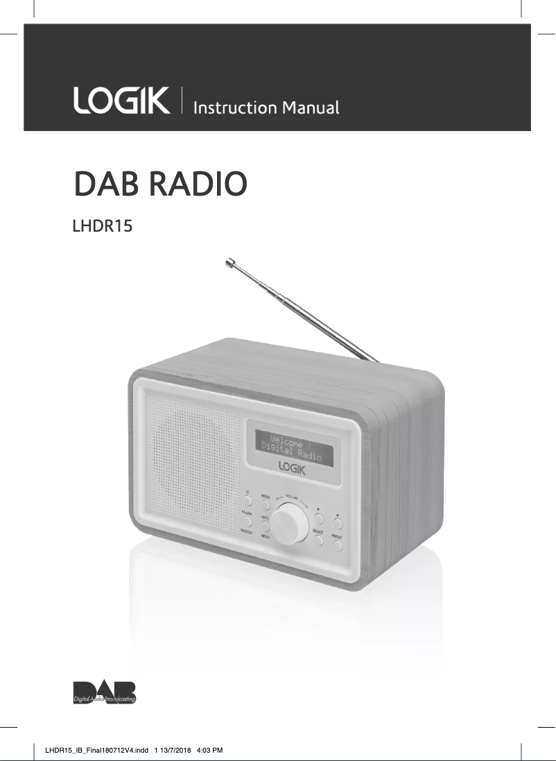 Imagen de la primera página del manual del dispositivo LHDR15