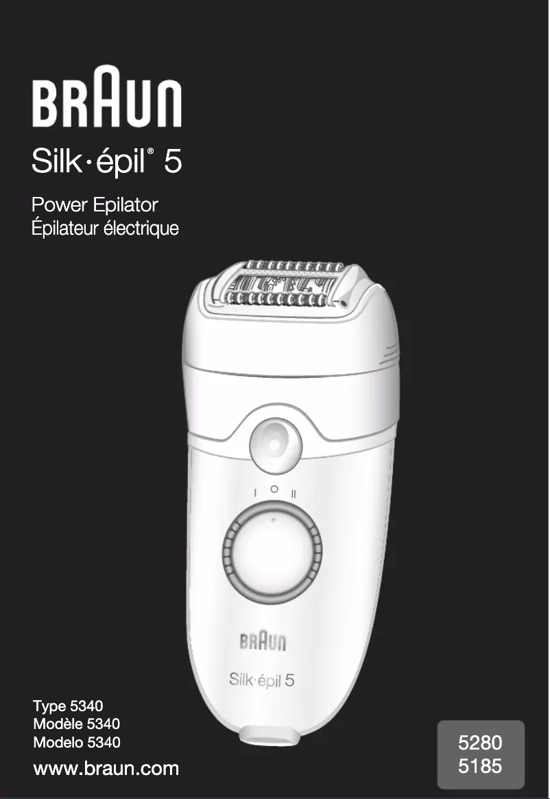 Page n°1 - Manuel utilisateur Braun Silk-Epil 5 5185