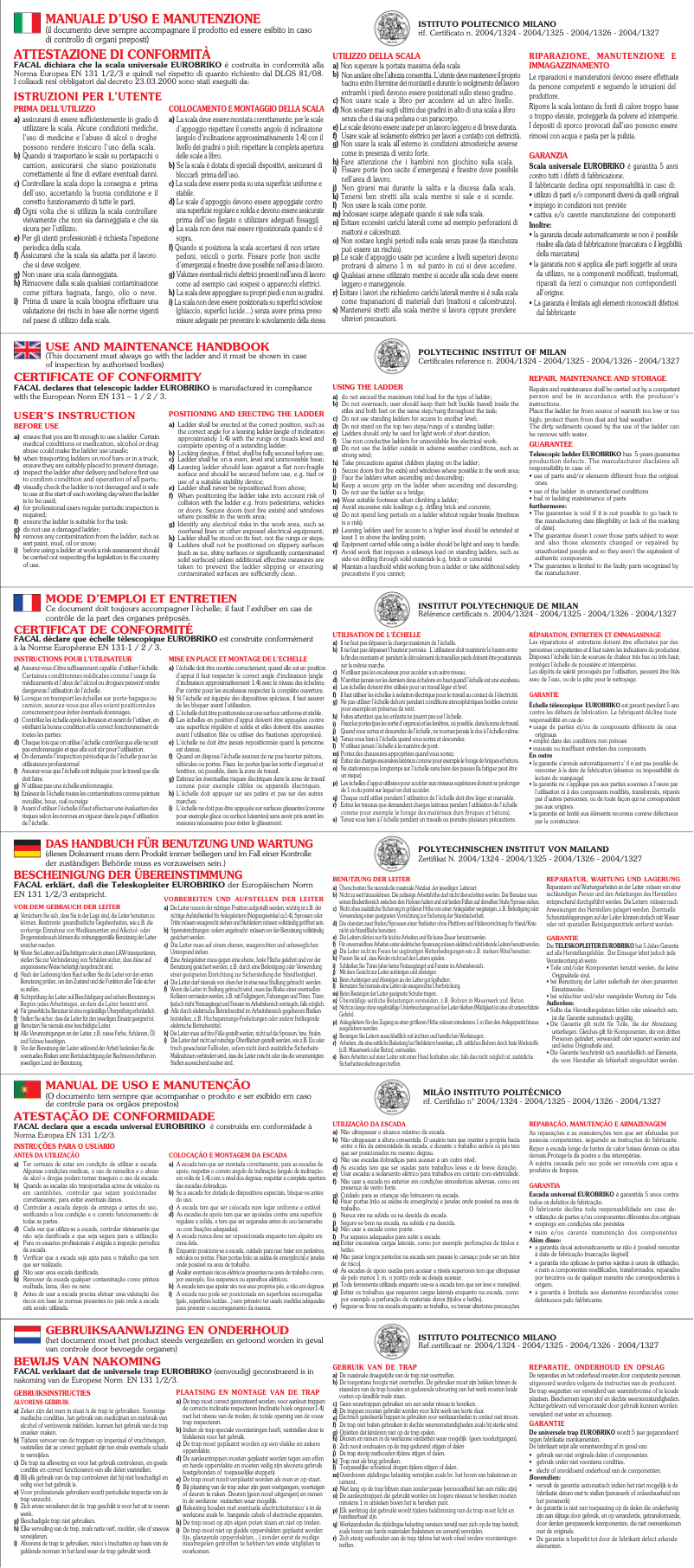 Imagen de la primera página del manual del dispositivo Super Pro 600 Range