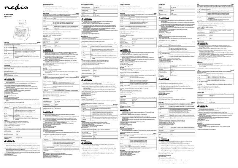 Page 1 de la notice Manuel utilisateur Nedis DUMSTV10VA