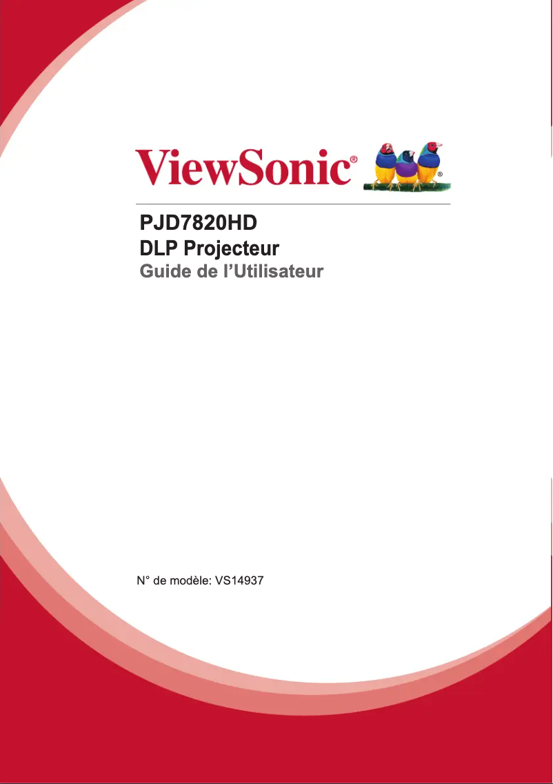Page n°1 - Manuel utilisateur Viewsonic PJD7820HD