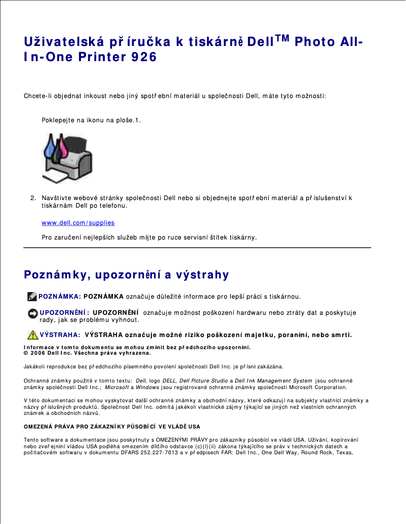 Image de la première page du manuel de l'appareil 926