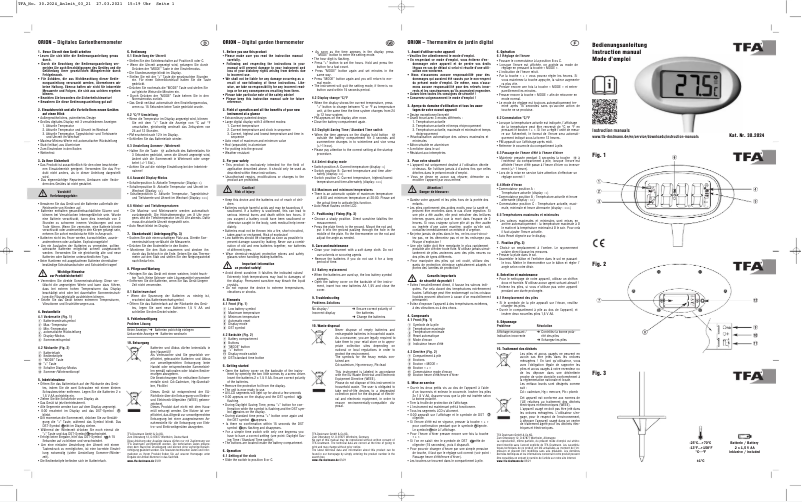 Page n°1 - Manuel utilisateur TFA Orion 30.2024.06