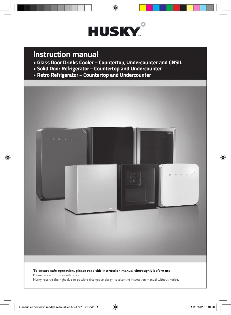 Page 1 de la notice Manuel utilisateur Husky CKK110-264-BK-AU