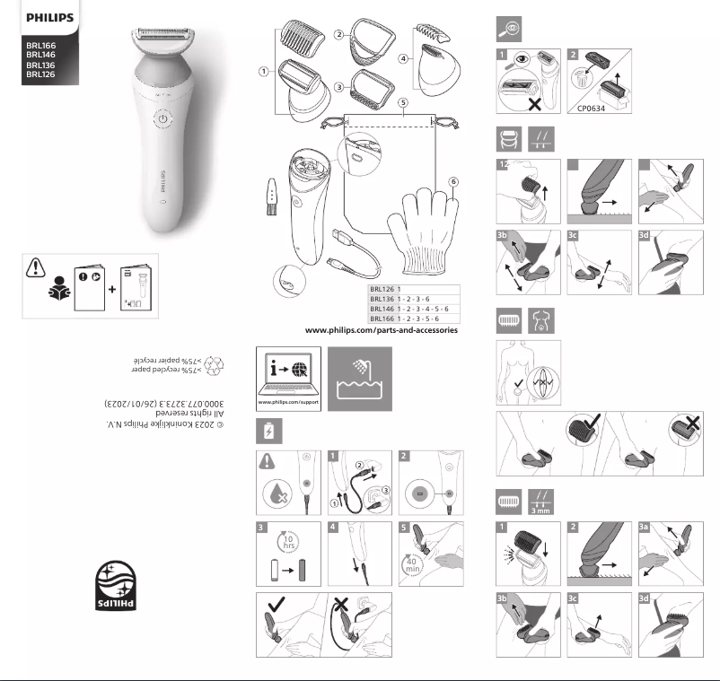 Page n°1 - Manuel utilisateur Philips BRL146