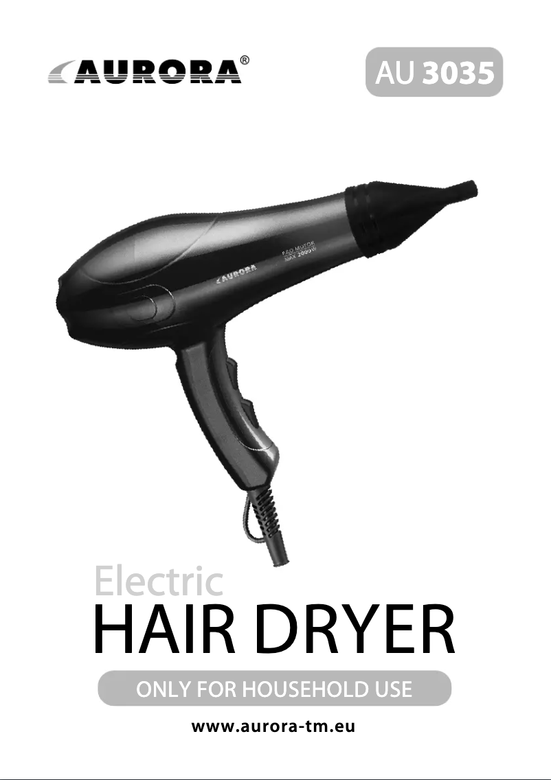 Image de la première page du manuel de l'appareil AU3035