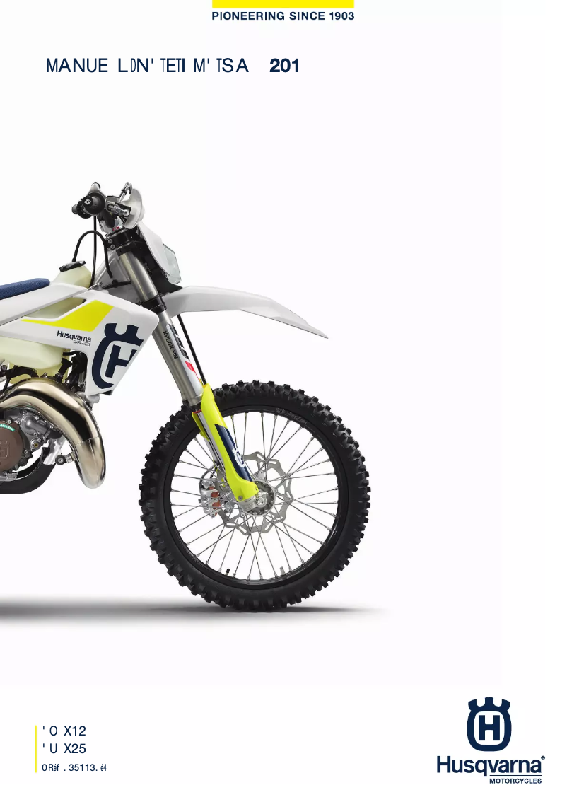Página 1 del manual Manual de usuario Husqvarna TE 150 (2019)