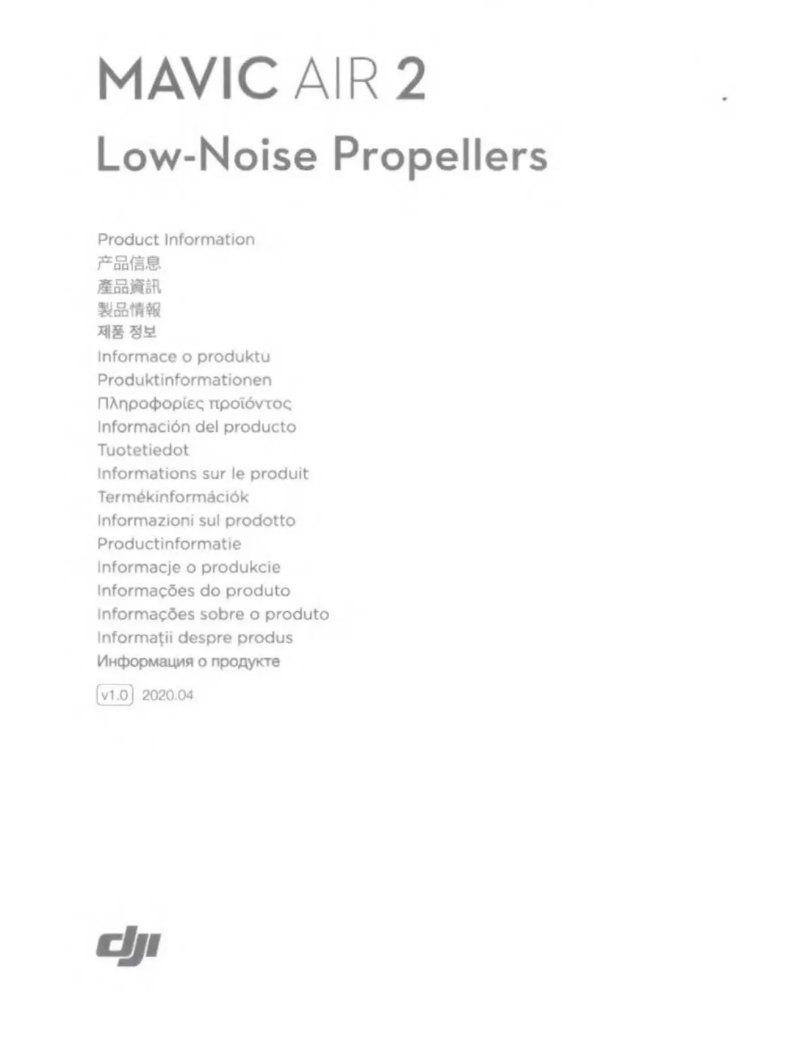 Page 1 de la notice Manuel utilisateur DJI Mavic Air 2 Low-Noise Propellers