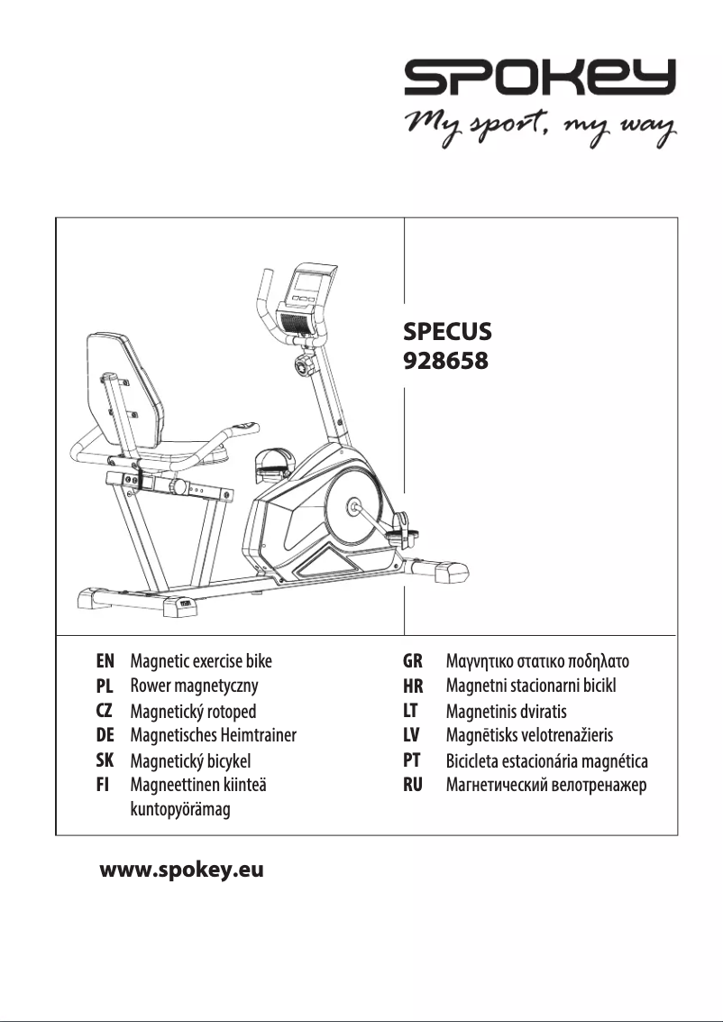 Page 1 de la notice Manuel utilisateur Spokey Specus