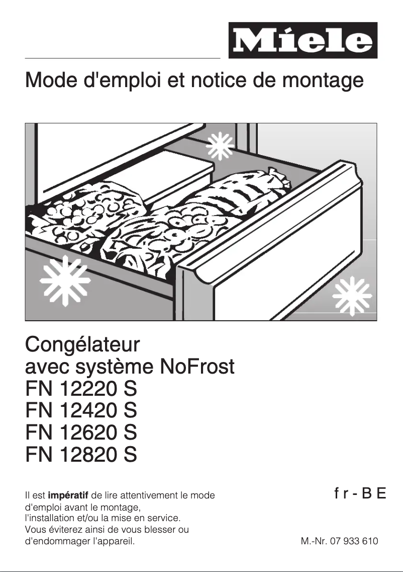Page n°1 - Manuel utilisateur Miele FN 12820 S