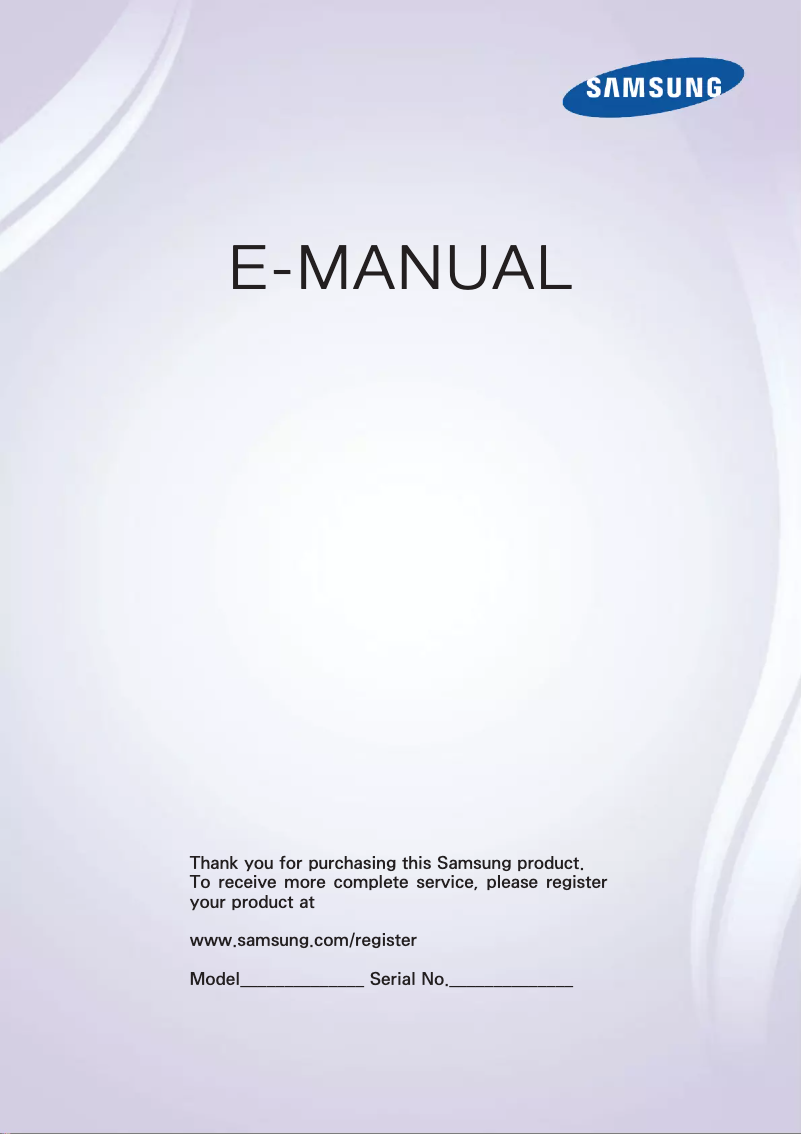 Image de la première page du manuel de l'appareil UE50F6500SDXZT