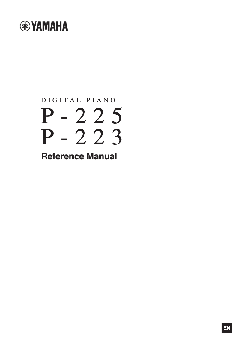 Image de la première page du manuel de l'appareil P-223