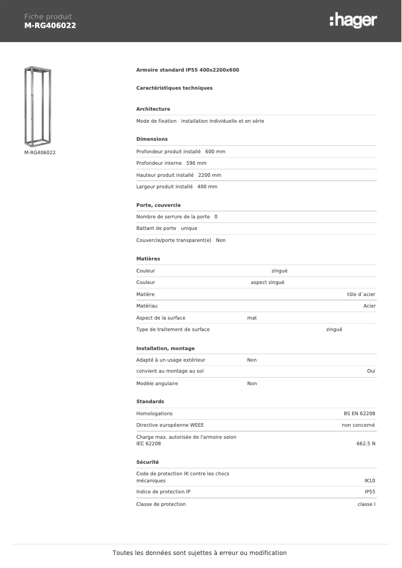 Image de la première page du manuel de l'appareil M-RG406022