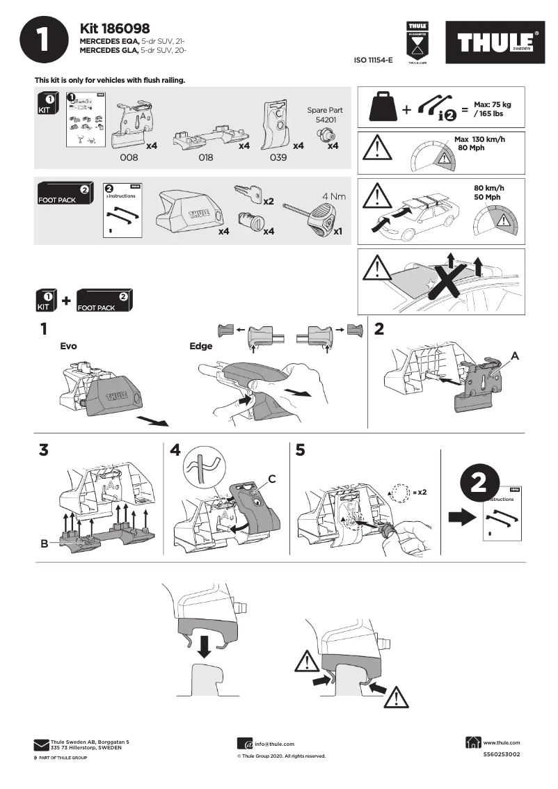 Image de la première page du manuel de l'appareil Kit 186098