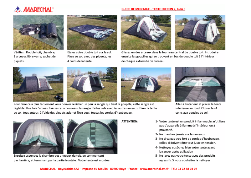 Page n°1 - Manuel utilisateur Marechal Oleron 2