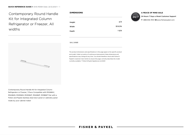 Image de la première page du manuel de l'appareil AHS-RD84