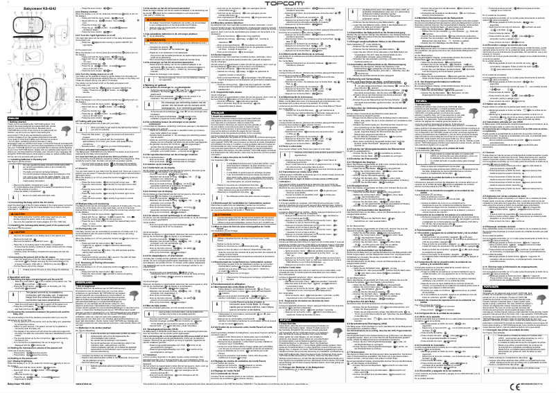 Image de la première page du manuel de l'appareil Babyviewer 4200