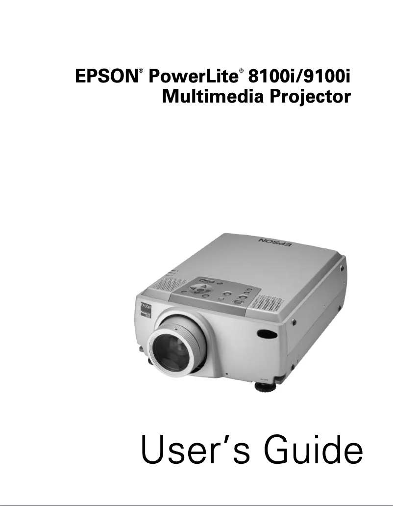 Page 1 de la notice Brochure Epson PowerLite 8100i