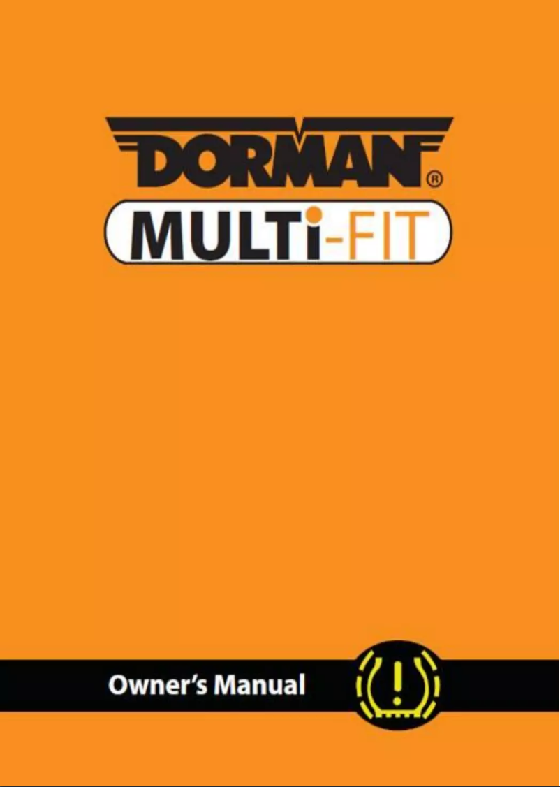 Page n°1 - Manuel utilisateur Dorman Multi-Fit
