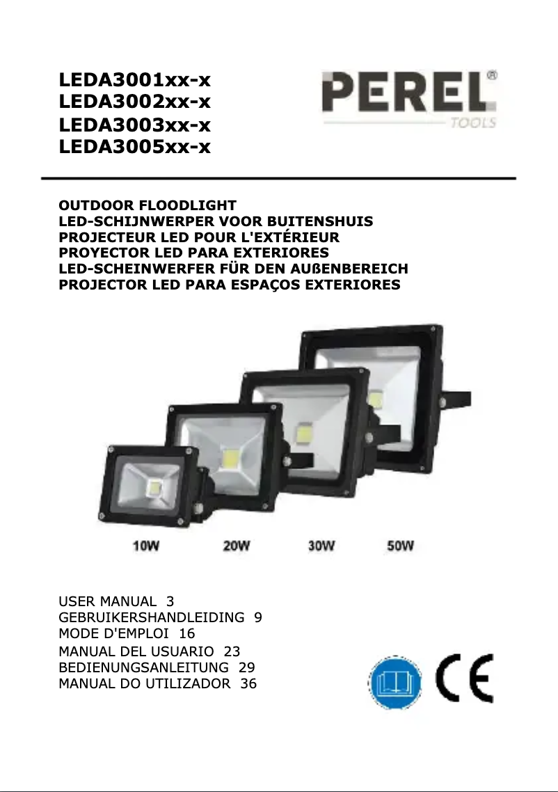 Page n°1 - Manuel utilisateur Perel LEDA3003CW-G