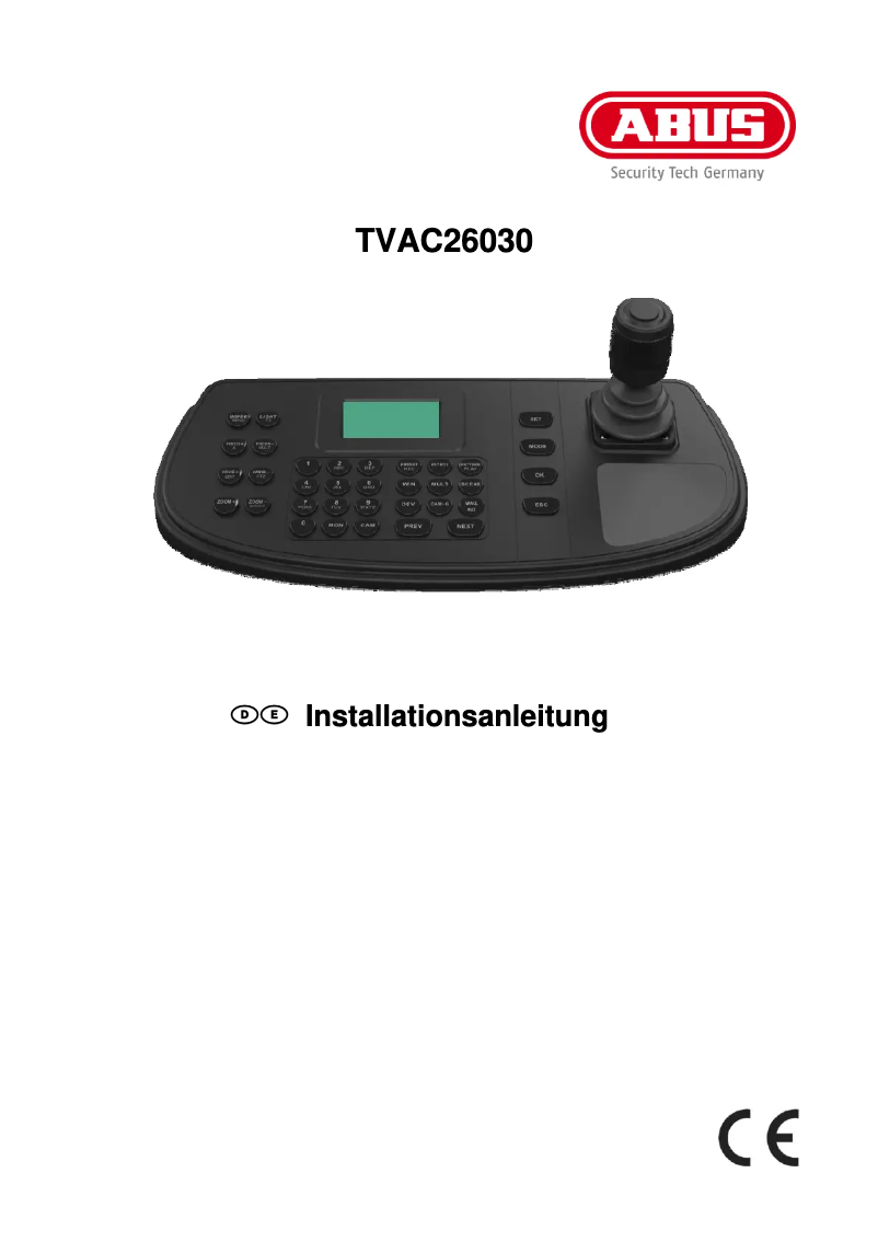 Image de la première page du manuel de l'appareil TVAC26030