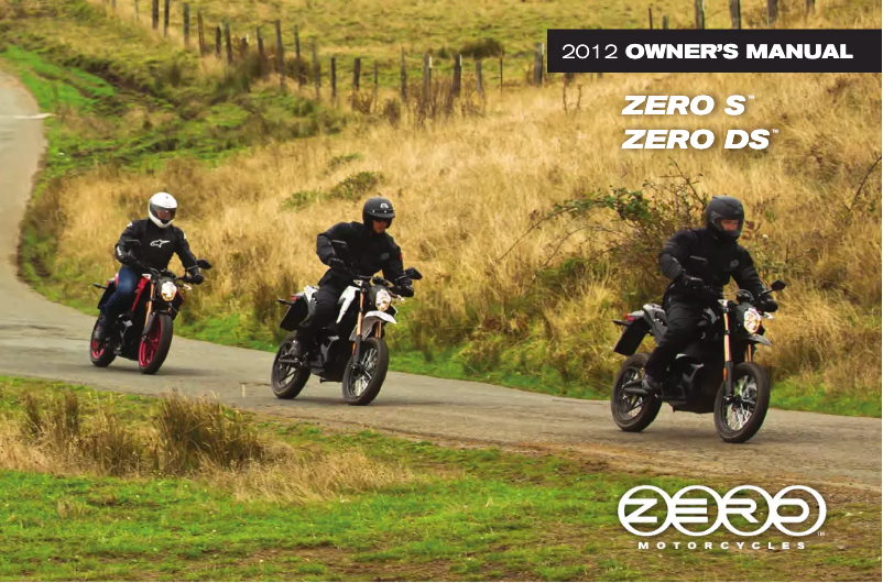 Page 1 de la notice Manuel utilisateur Zero DS (2012)