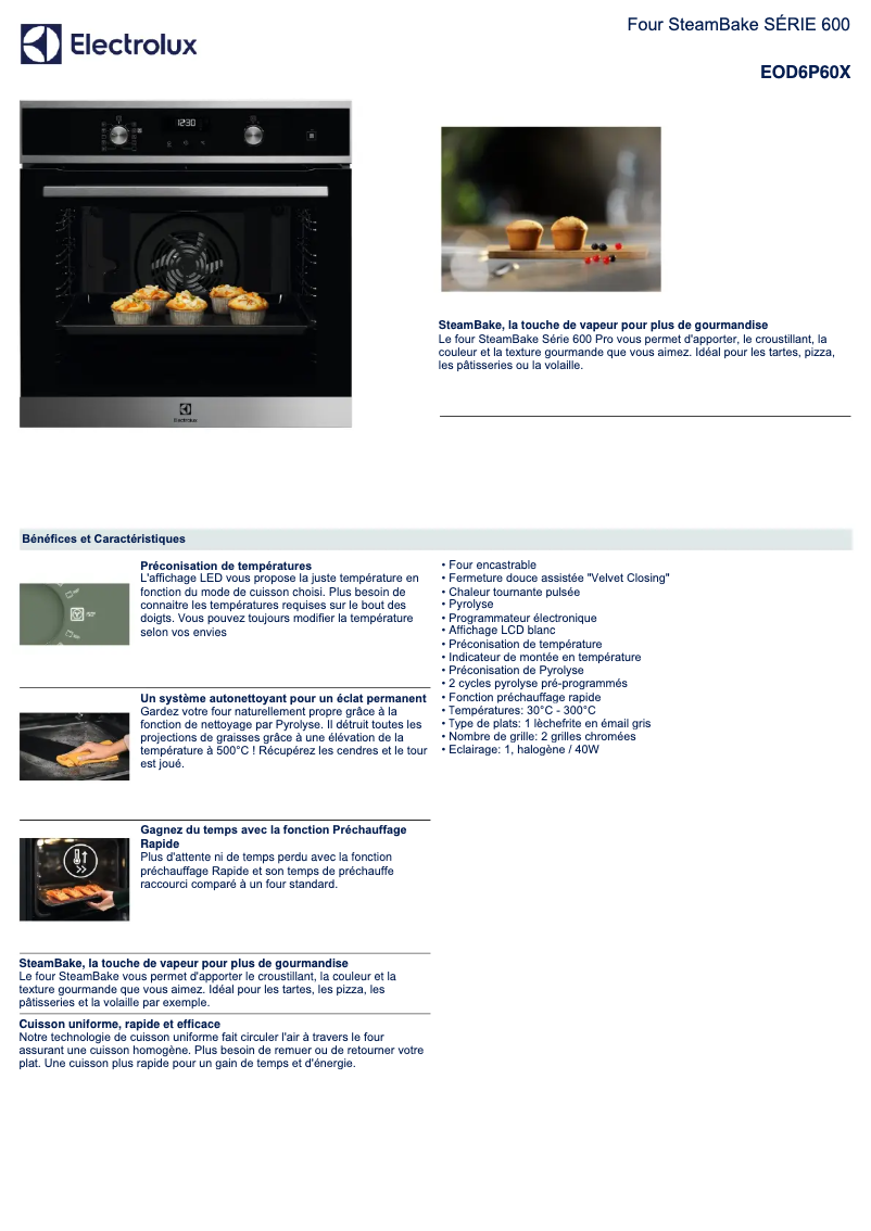 Image de la première page du manuel de l'appareil EOD6P60X