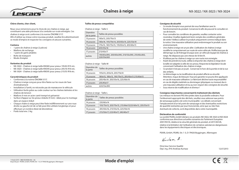 Image de la première page du manuel de l'appareil NX-3024