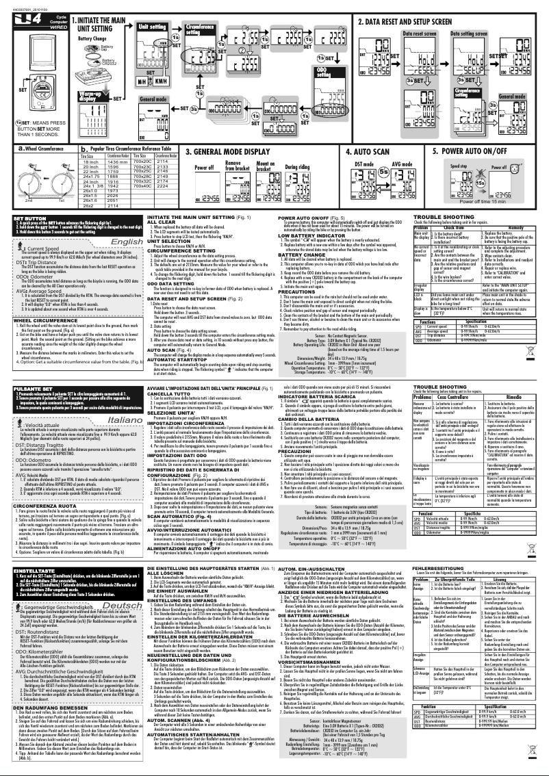 Page n°1 - Manuel utilisateur Echowell U4