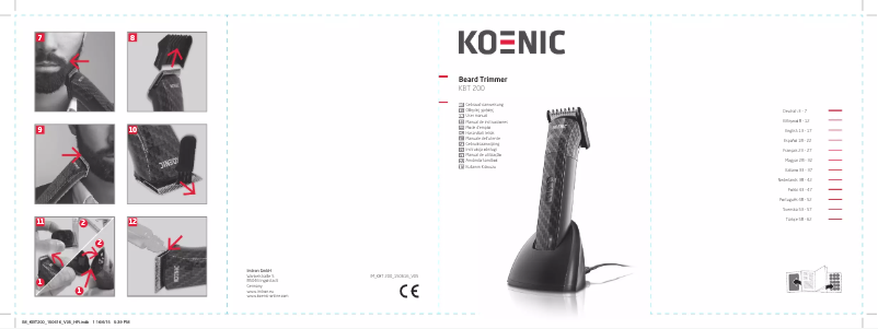 Page 1 de la notice Manuel utilisateur Koenic KBT 200