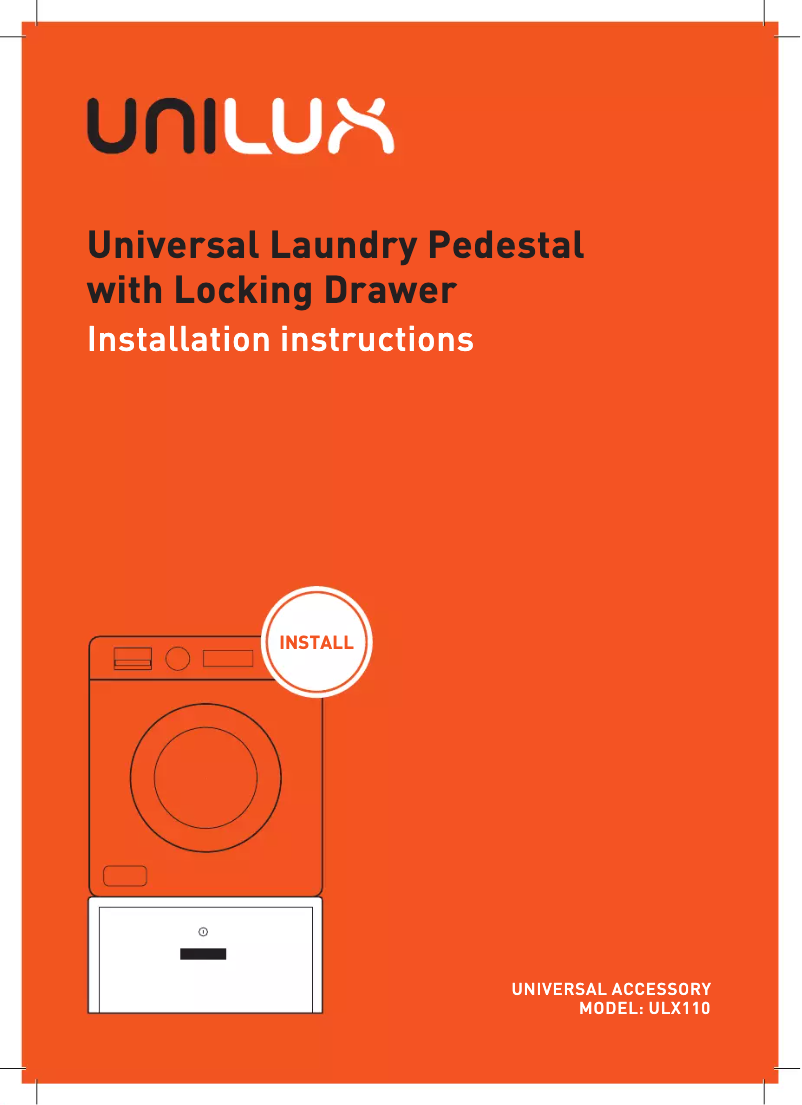 Page 1 de la notice Guide d'installation Westinghouse ULX110