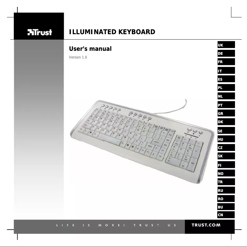 Page 1 de la notice Manuel utilisateur Trust 14960