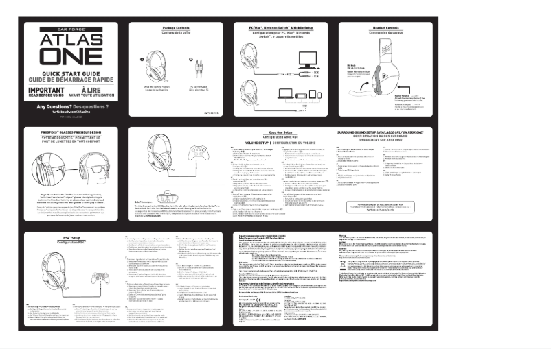 Image de la première page du manuel de l'appareil Atlas One