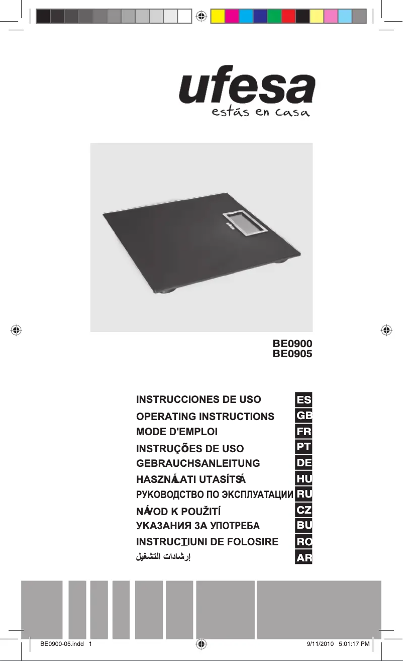 Page 1 de la notice Manuel utilisateur Ufesa BE0900